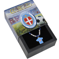 Pendente de prata 925 Novara com camisola de futebol 