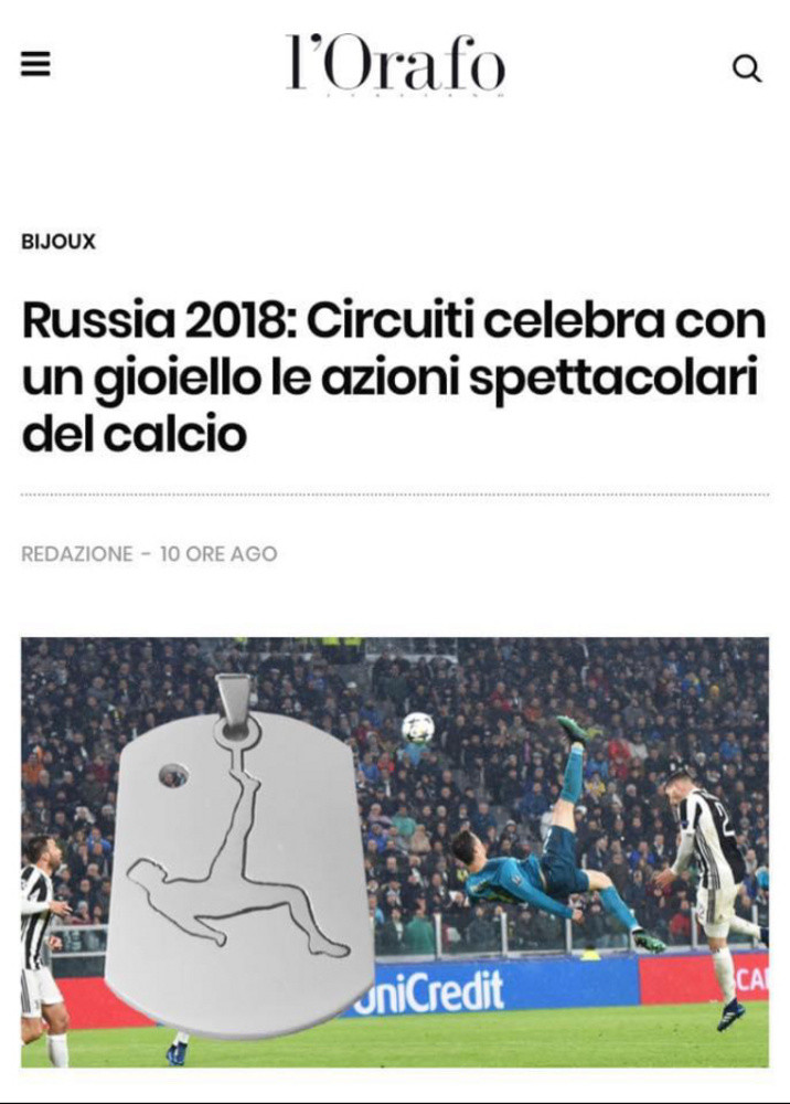 Colarchilena Ronaldo em aço inoxidável  