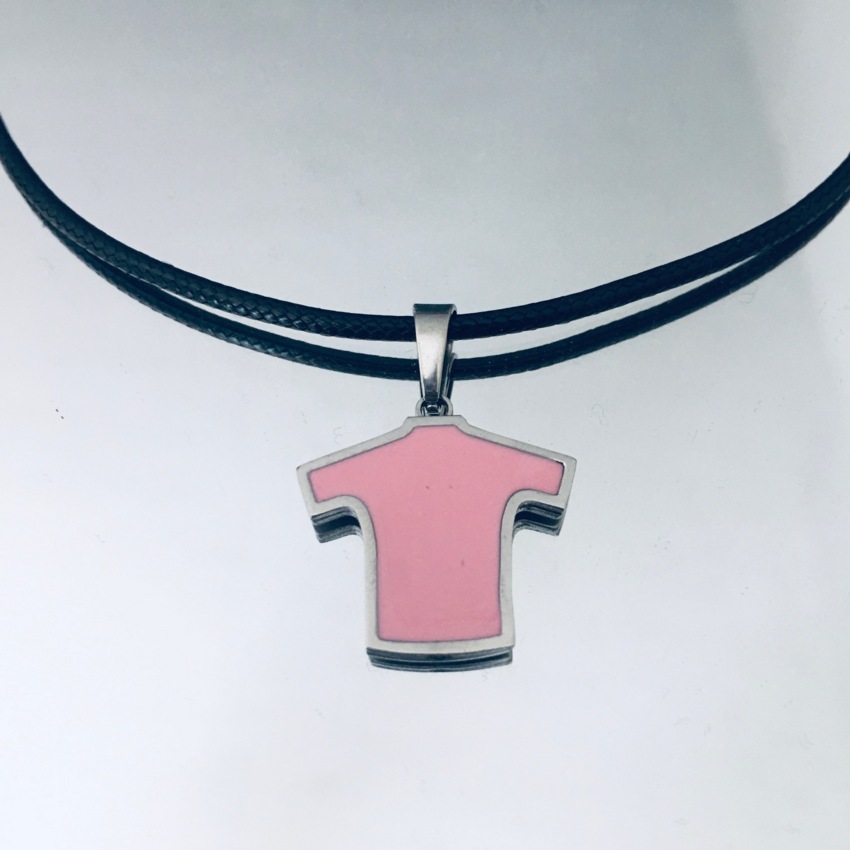 Pink Steel Mesh Charm-Anhänger  