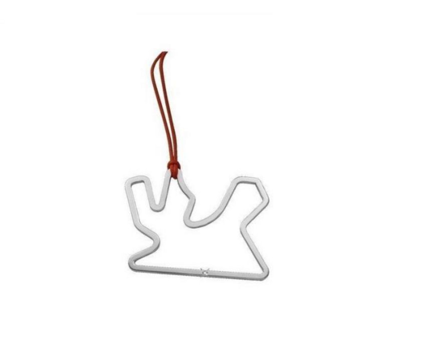 Losail Circuit Anhänger Größe 4 cm mit Diamant  