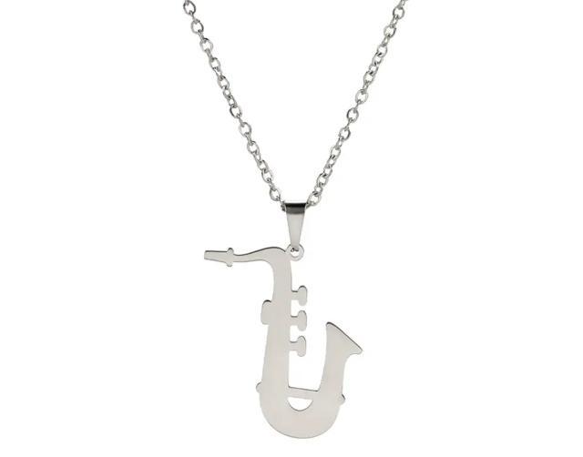 Pendentif Sax en acier  