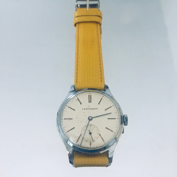 Lebois & Co manual winding steel watch