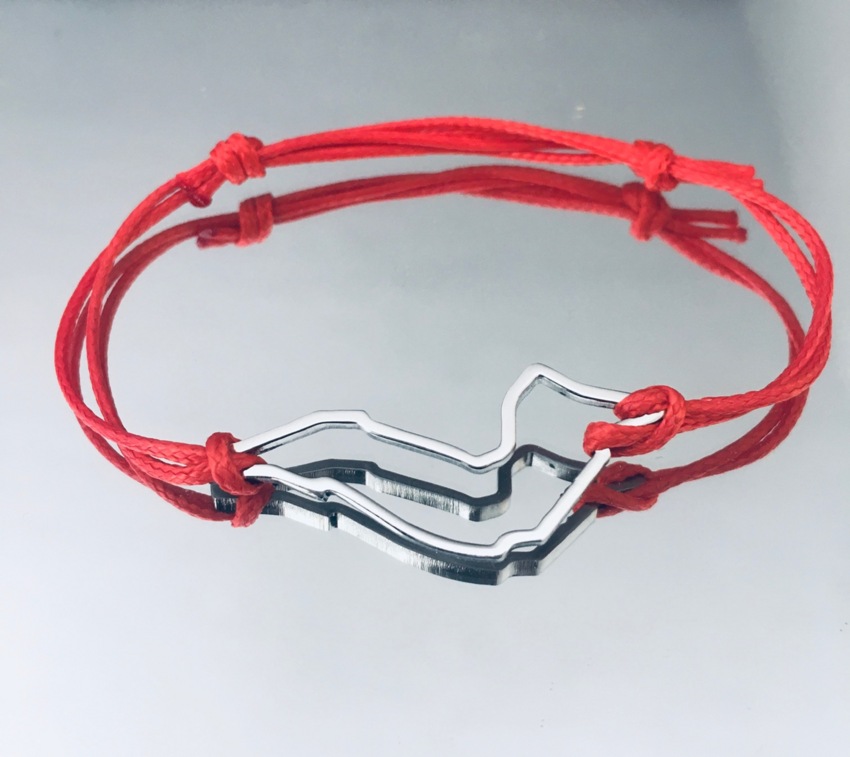 Pulseira do circuito de Imola em aço  