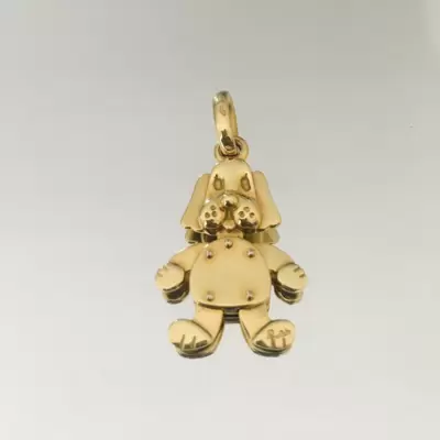 Pendente articulado Pomellato raro em ouro amarelo 750 