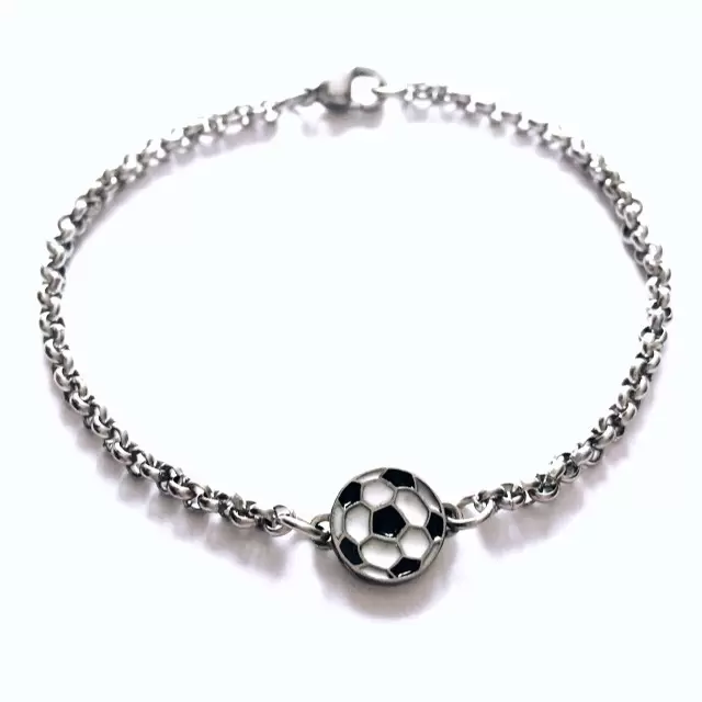 Pulseira de futebol em aço  