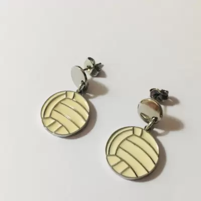 Pendientes colgantes de voleibol de acero 