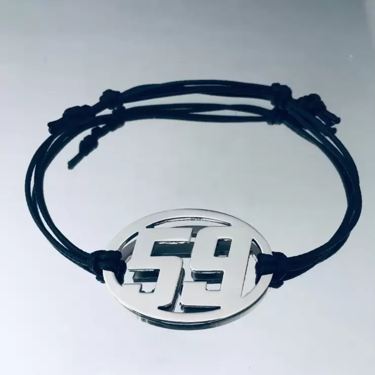 Pulseira número 59 em aço