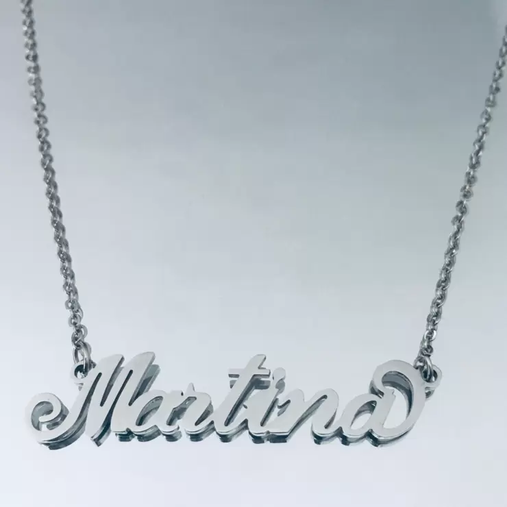 Collana con nome MARTINA in argento 925